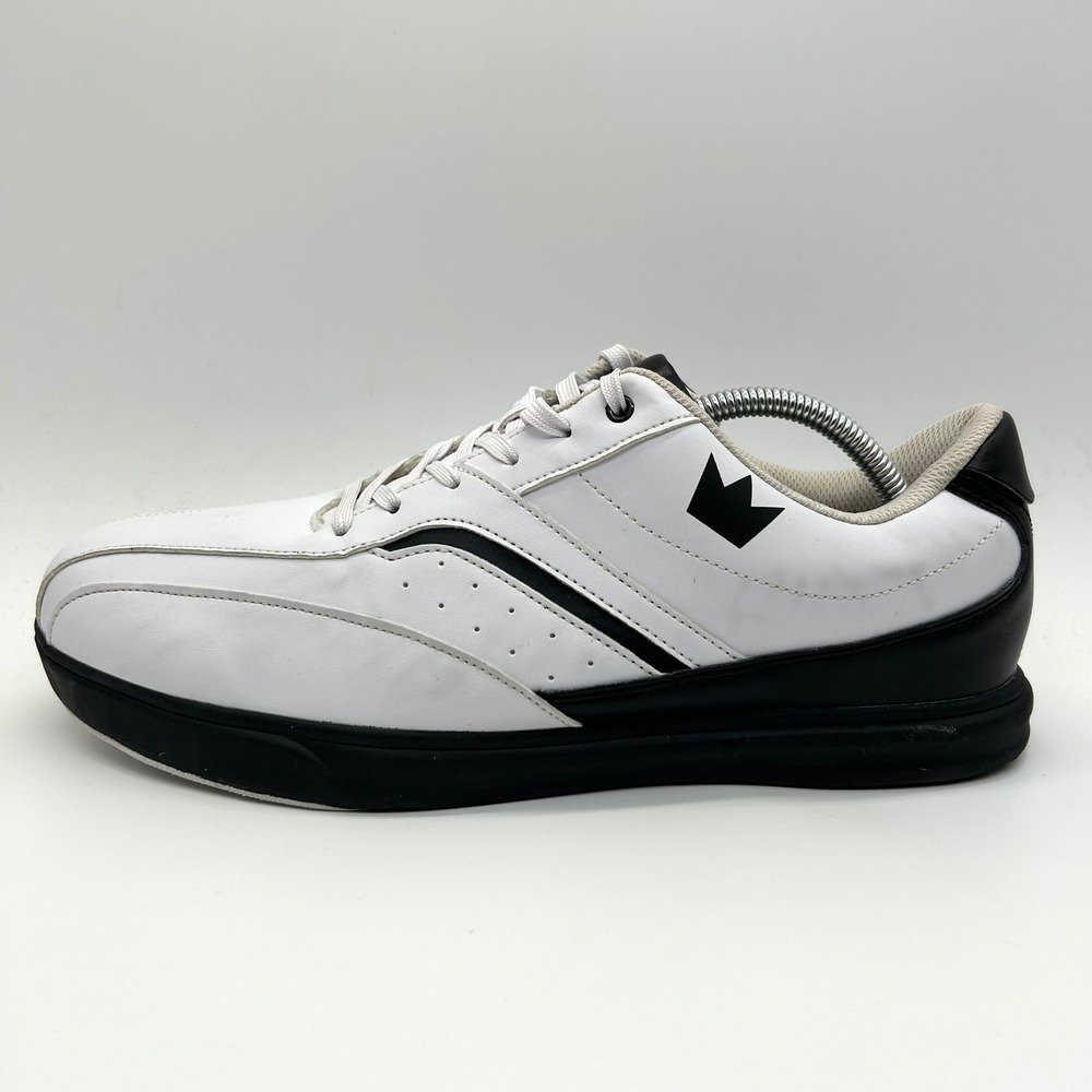 Brunswick Vapor Bowling Shoes Womens 11 White Black Athletic League Slide Sole